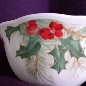 Festive Holly Berry Bowl
